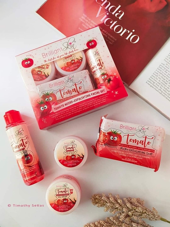Brilliant Skin Tomato Micro-Exfoliating Facial Set Best Seller!