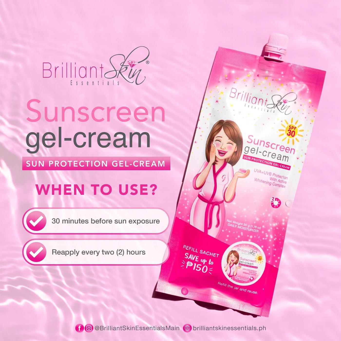 2X Brilliant Skin  Sunscreen 50grams
