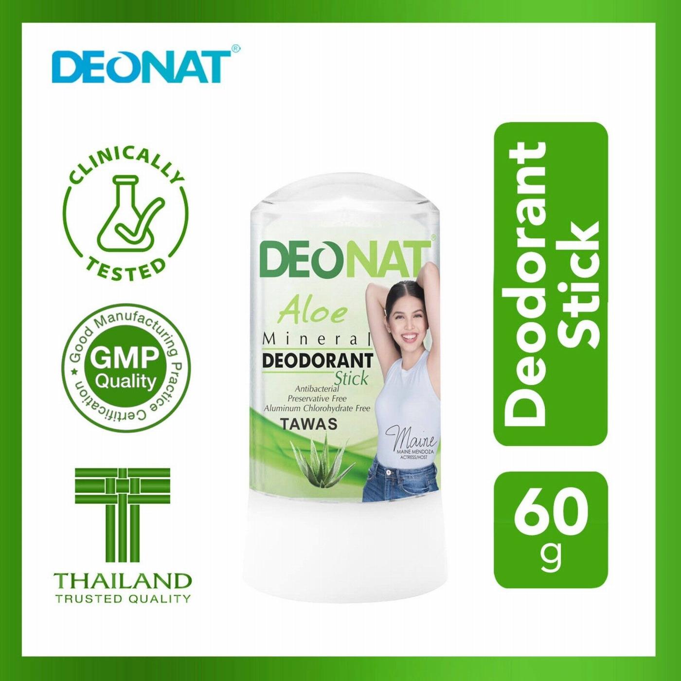 DEONAT ALOE Mineral Deodorant  Stick - TAWAS! Antiperspirant 60g