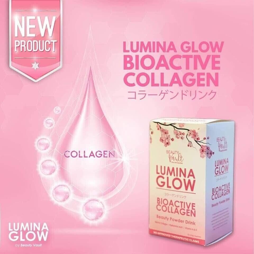 Lumina Glow Bioactive Collagen Beauty Powder Milk 10x 20g By: Beauty Vault