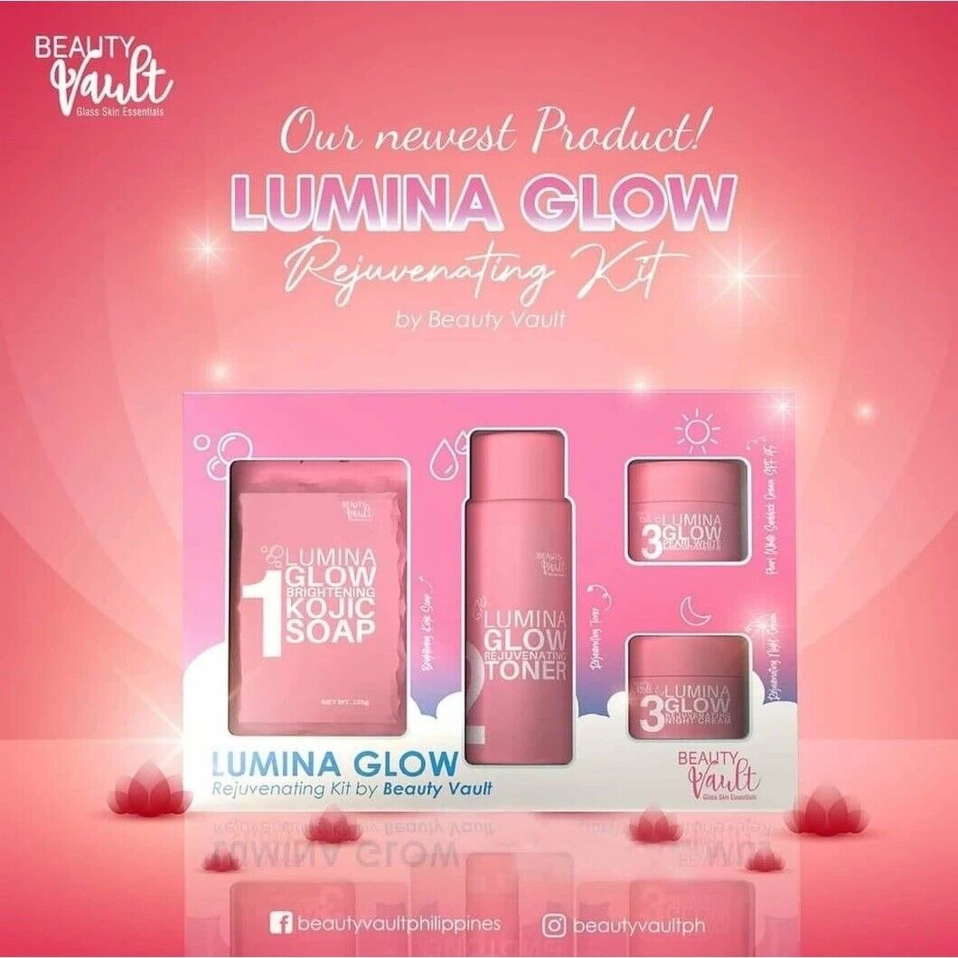 Lumina Glow Rejuvenating Kit By Beauty Vault. Authentic