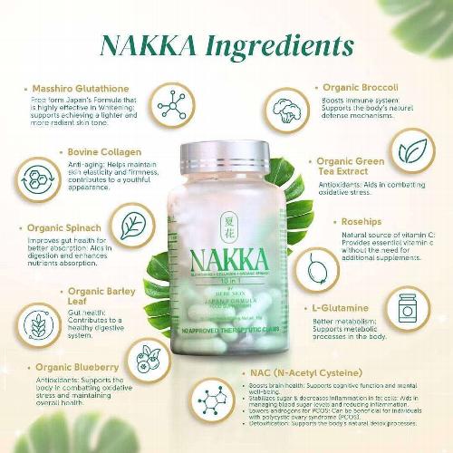 nakka glutathione review HEBESKIN Nakka 10-In-1 Glutathione 30 CAPS £19.98