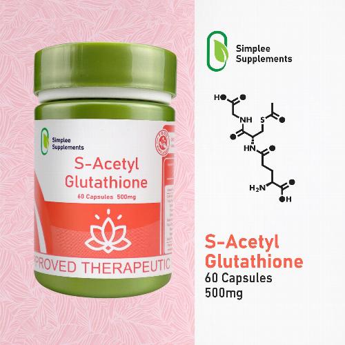 simplee supplements s acetyl glutathione Simplee Supplements S-Acetyl Glutathione 60 Capsules £16.99